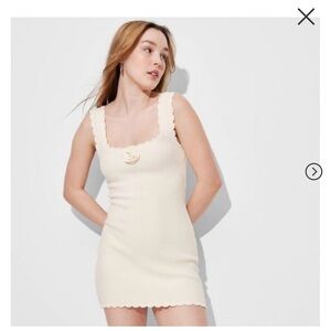 Women ivory dress brand new size L & XL never worn